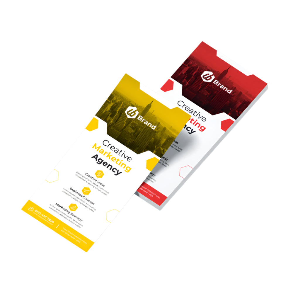DL size flyer printing on 170GSM paper – Sharjah