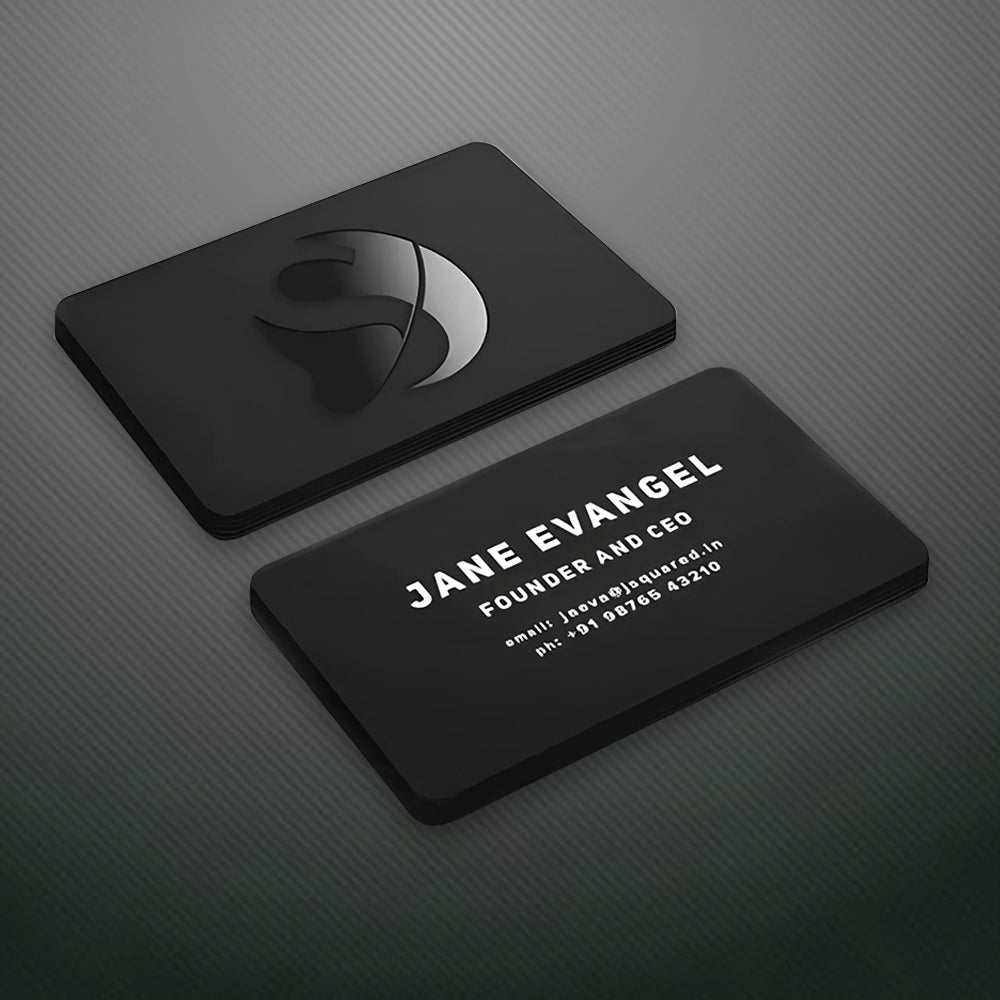 Ultra-Thick 760MIC Business Card with Velvet Coating & Spot Gloss