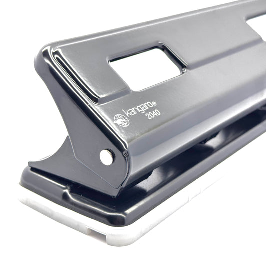 Compact metal hole puncher for school and office
