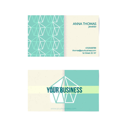 Premium 400GSM Custom Cut Business Card – UV Highlight & Matt Lamination