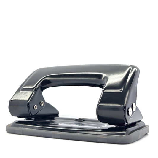 Kangaro DP-480 black two-hole paper puncher on white background