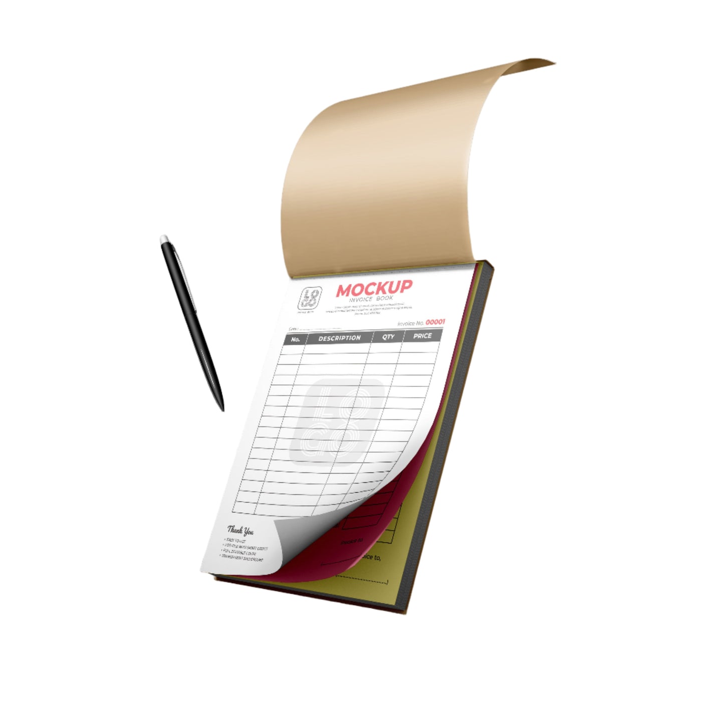 Custom A4 triplicate invoice book printed in Al Majaz, Sharjah with VAT/TRN