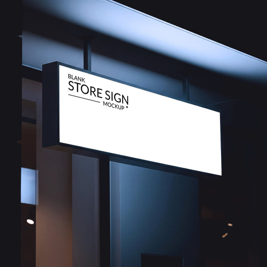 Shopfront flex signage installed in Bur Dubai neighborhood of Sharjah, weatherproof and fade-resistant