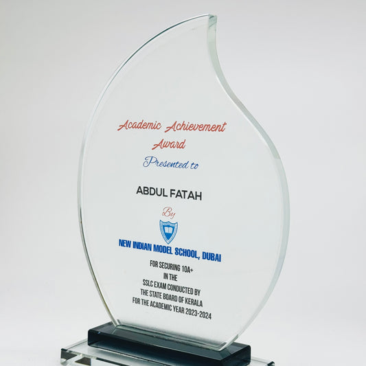 Premium Acrylic Shield Trophy - Custom Engraved