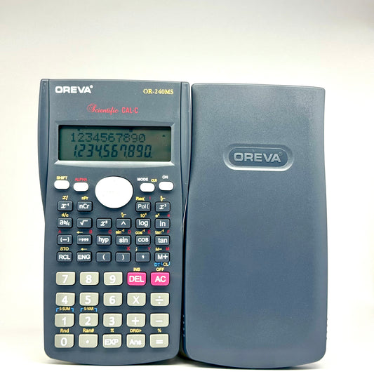 Blue OREVA DB-240MS advanced scientific calculator for students and professionals