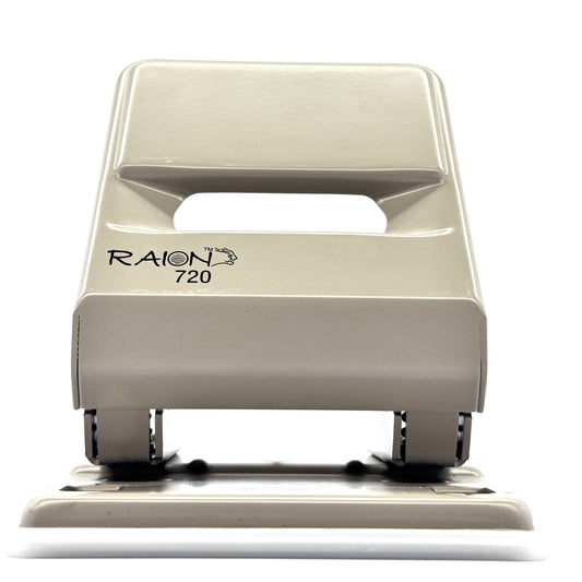 RAION 720 2-Hole Paper Punch โ Heavy Duty Metal Puncher for Office & School Use
