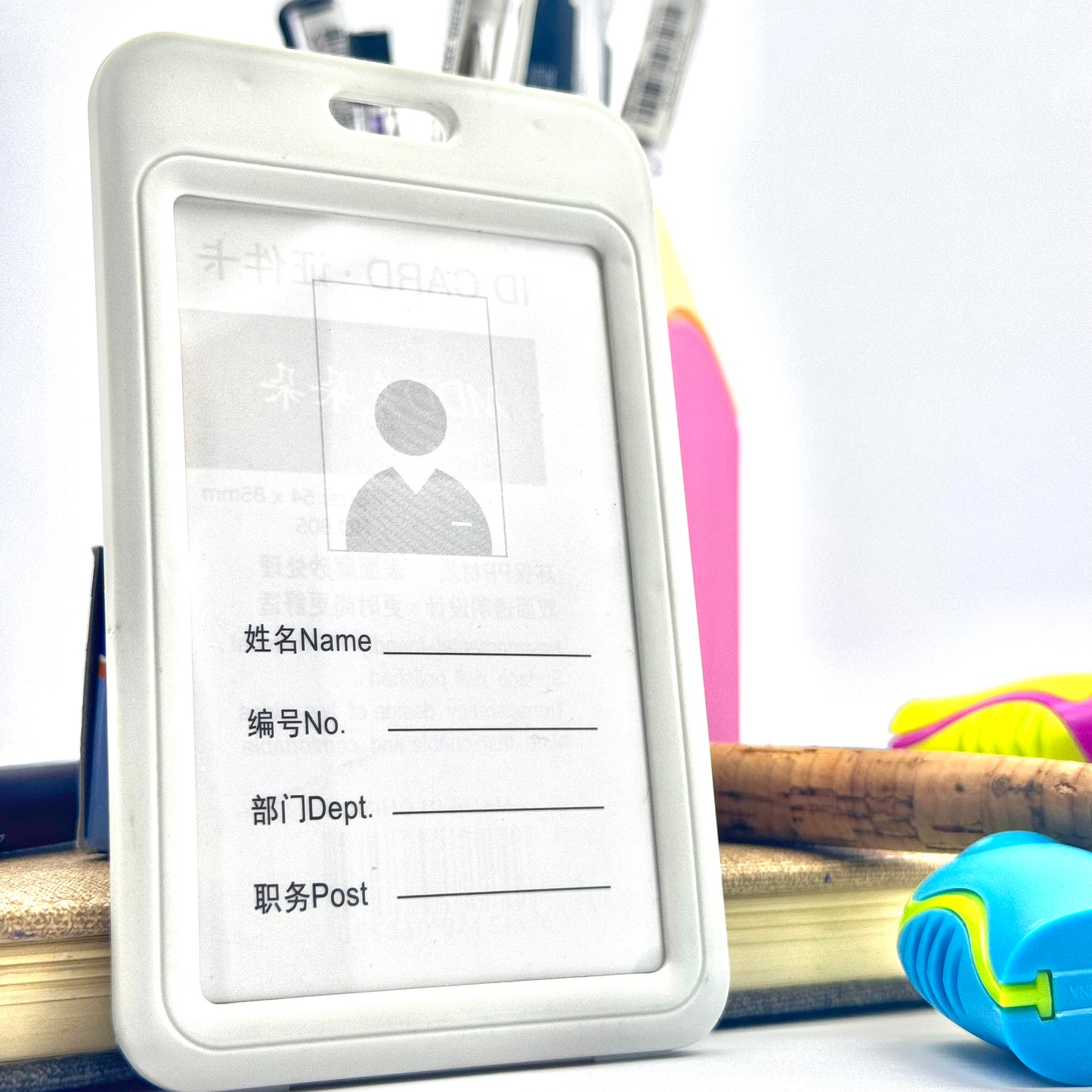 حامل بطاقة الهوية بحبل - حامل شارة متين مع حزام للرقبة