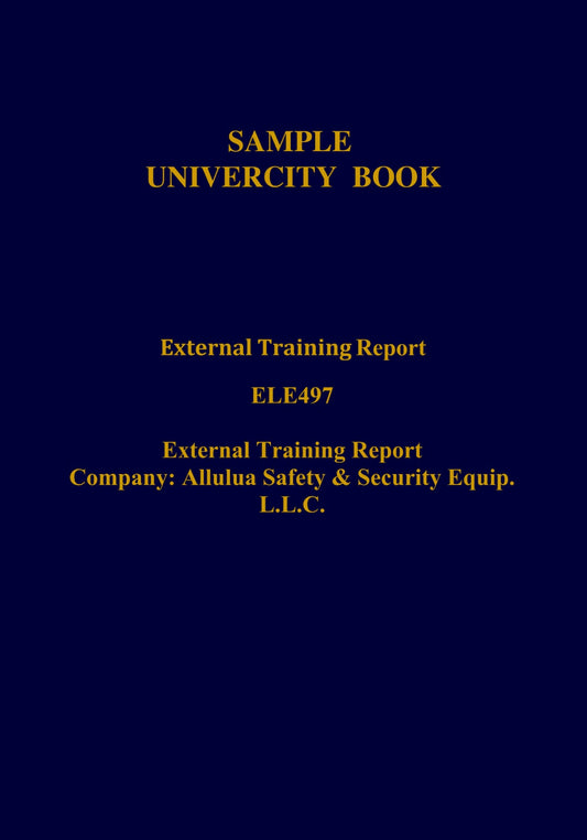 UNIVERCITY PROJECT BOOK WITH GOLDEN COVER PRINT (CUSTOMIZE)