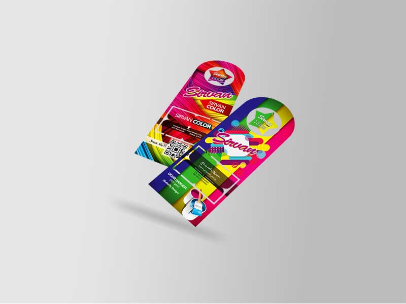 Door Hanger Butterfly Design(Matt Lamination 350gsm) 12x28.5 cm 120×285 mm