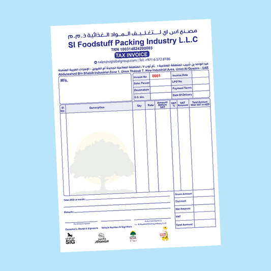 BILL BOOK SINGLE COLOR (A5 SIZE 1+1 10qty)