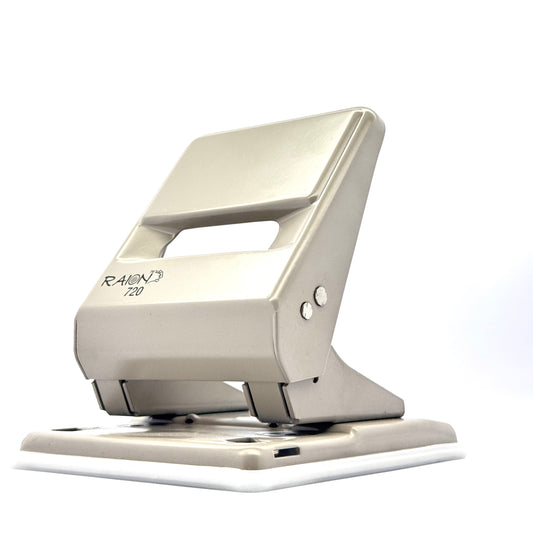 RAION 720 heavy-duty 2-hole paper puncher front view
