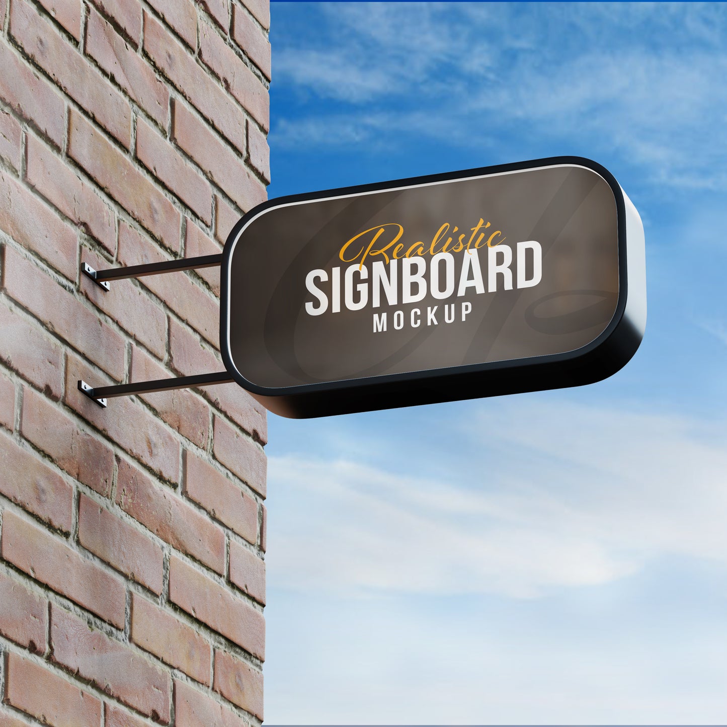 Stainless steel 3D signage on office reception wall in Al Khan, Sharjah