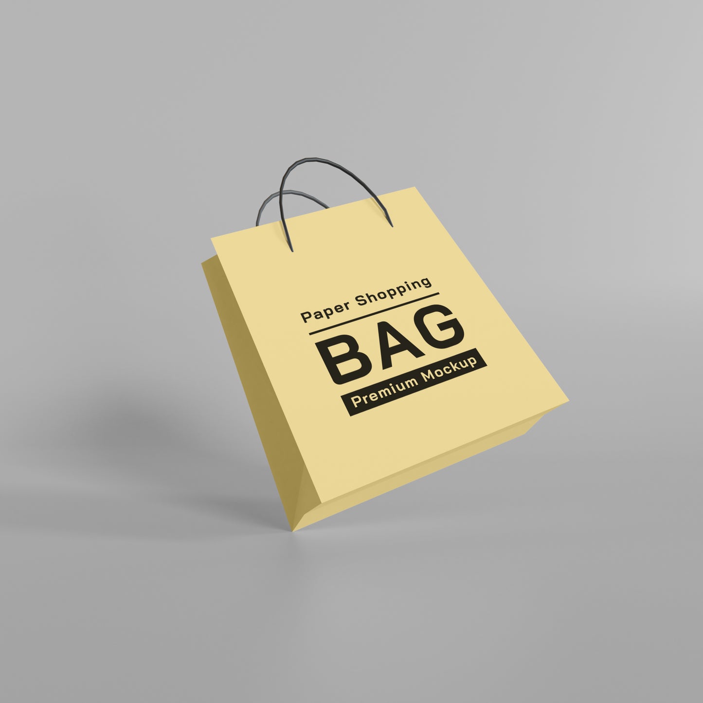 White kraft shopping bag for retail and gift use