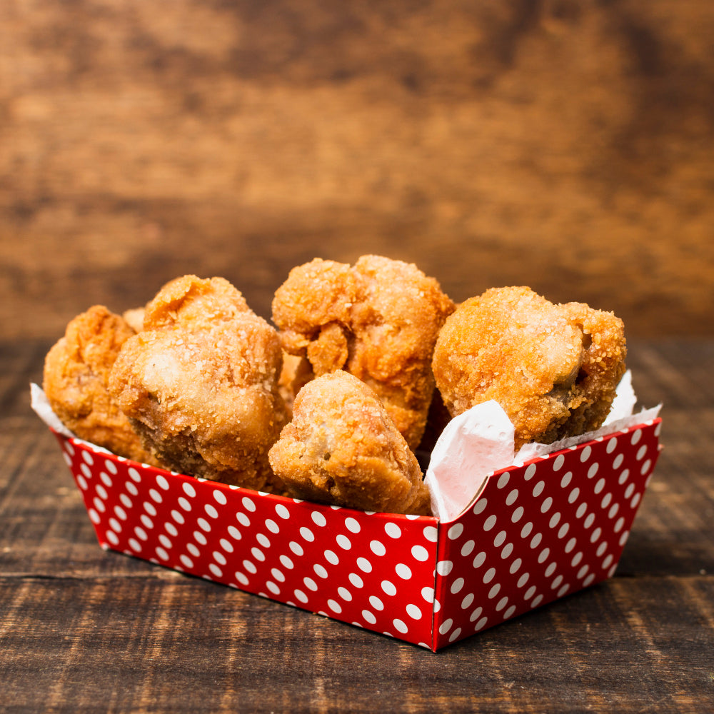 250GSM food board chicken tray with branding