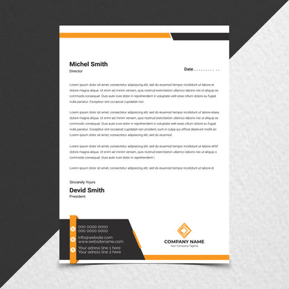 "Full-color letterhead printing on high-quality paper"