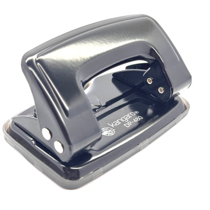 Ergonomic Kangaro DP-480 punch with chip tray and lock handle