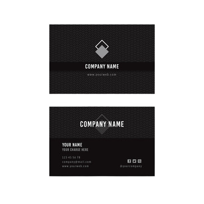 Modern Matt Finish Business Card with Spot UV Gloss