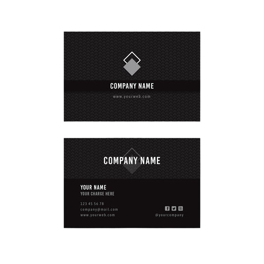 Modern Matt Finish Business Card with Spot UV Gloss