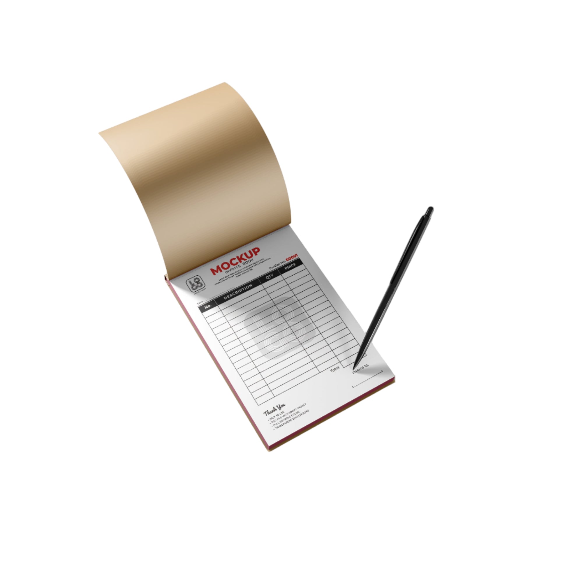 A4 1+2 carbonless bill book for delivery services in Industrial Area, Sharjah