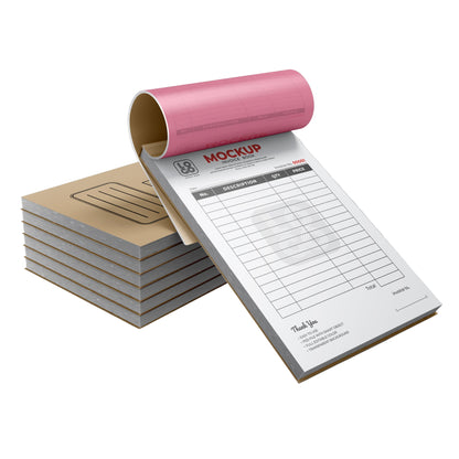 Custom FS size triplicate invoice book printed in Al Majaz, Sharjah