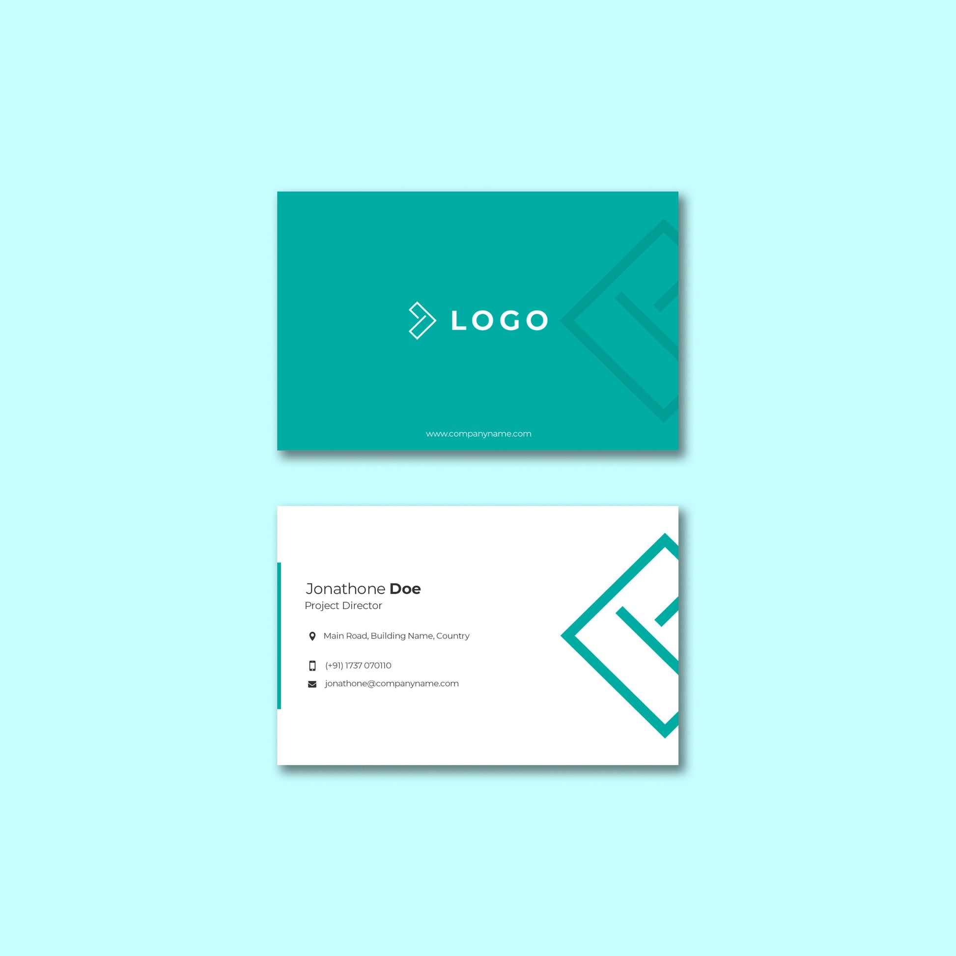  Die Cut Business Card – Spot UV Matt Lamination