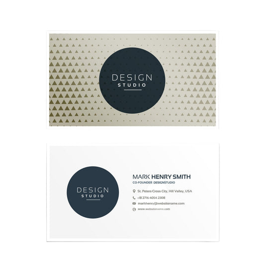 Luxury Round Corner Business Card – Spot UV Velvet Lamination – 760MIC