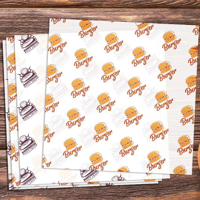 Food grade sandwich paper printing for takeaway and bakery packaging