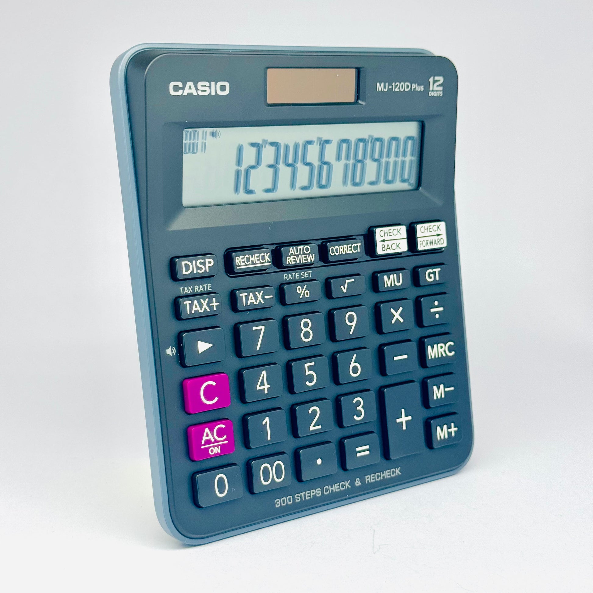 Casio MJ-120D Plus large LCD calculator with tax and percent keys