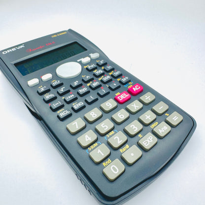 Durable OREVA DB-240MS calculator with trigonometric and statistical functions