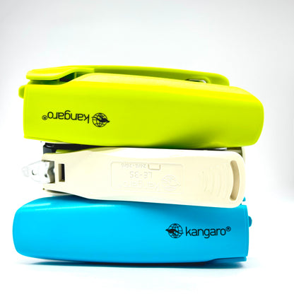 1. Kangaro neon green stapler side view
