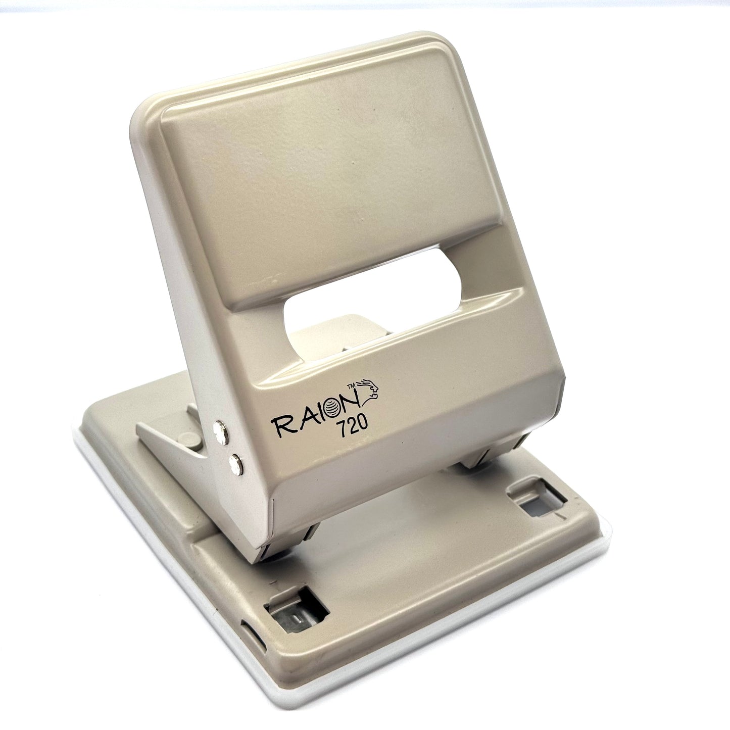 RAION 720 مثقب ورق ثنائي الفتحات - مثقب معدني عالي التحمل للاستخدام في المكاتب والمدارس