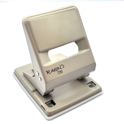 RAION 720 مثقب ورق ثنائي الفتحات - مثقب معدني عالي التحمل للاستخدام في المكاتب والمدارس