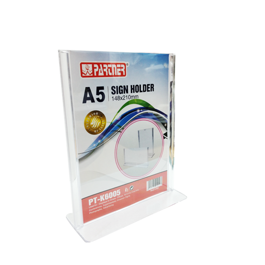 PARTNER A5 SIGN HOLDER VERTICAL PT-K6005