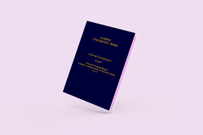 UNIVERCITY PROJECT BOOK WITH GOLDEN COVER PRINT (CUSTOMIZE)