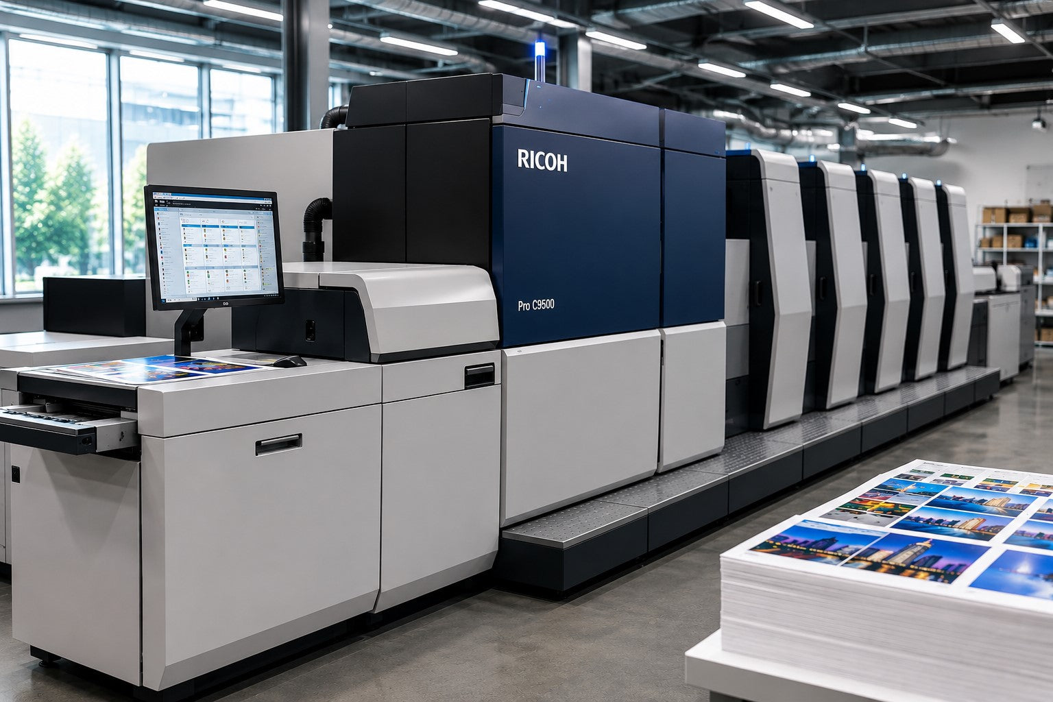 Modern digital printing services at PrintOptions UAE