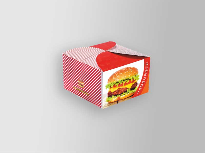 Simple Burger Box (L)12.5 x (W)12.5 x (H)8 cm 534×228 mm