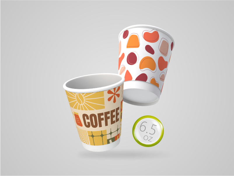 Paper Cup 6.5oz (190cc) - Double Wall 23x10 cm 230×100 mm