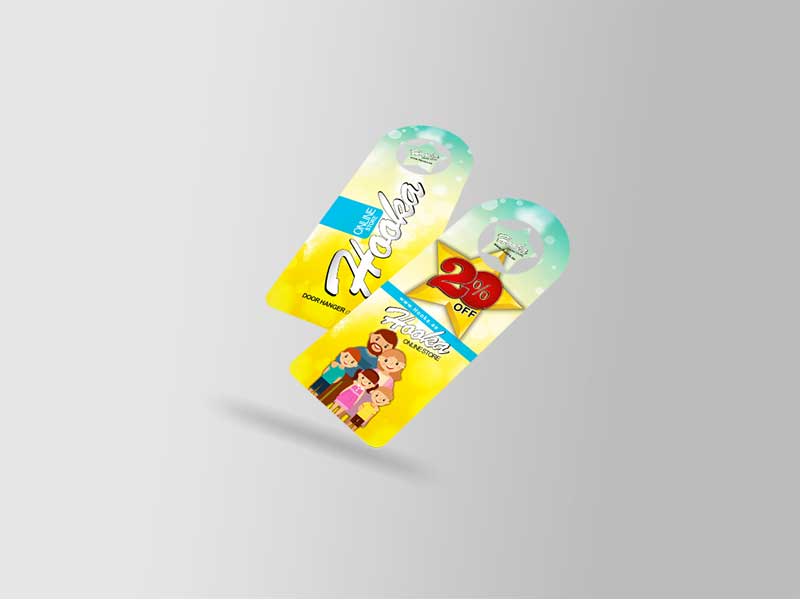 Door Hanger (Matt Lamination 350gsm 12x28.5 cm 120×285 mm
