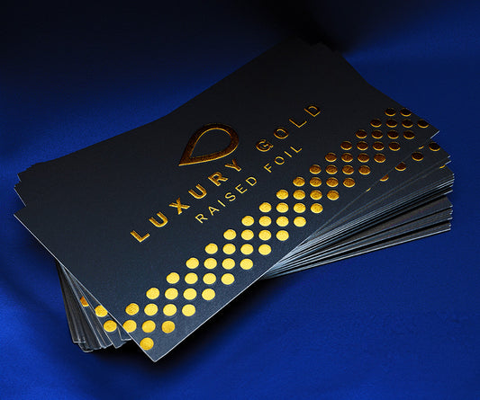 Business card Rounded Corner Gold Foil spot uv Velvet Laminated