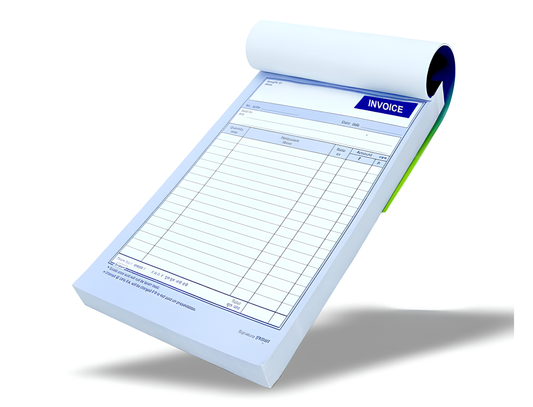 A4 SIZE  SINGLE COLOR BILL BOOK (1+1 - 10QTY)
