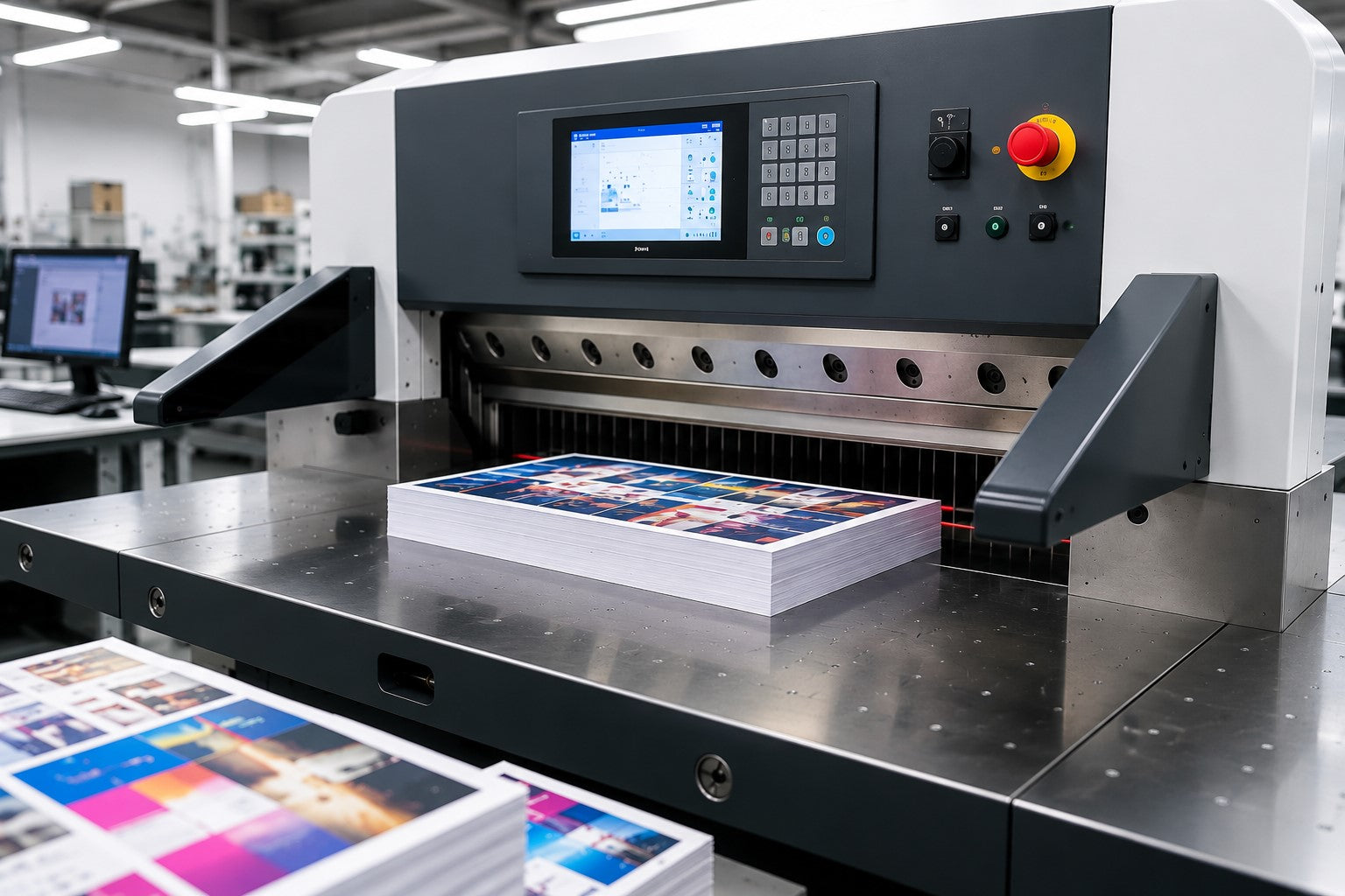 Precision print cutting trimming and finishing