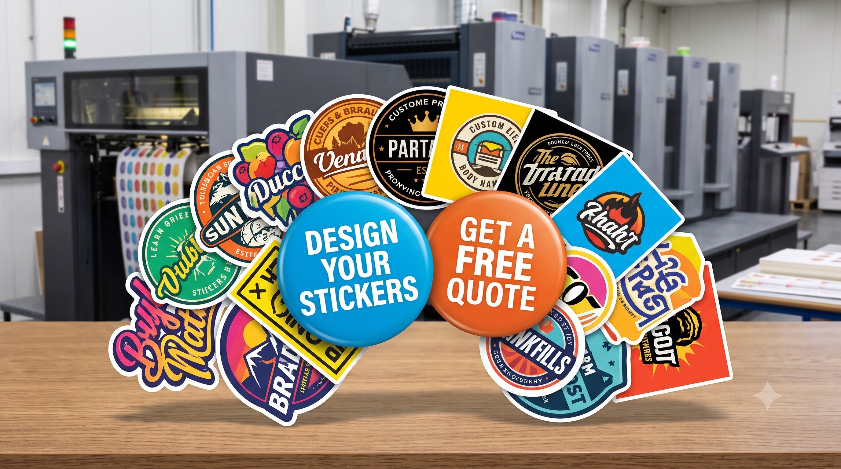 Custom sticker printing quotation and material consultation