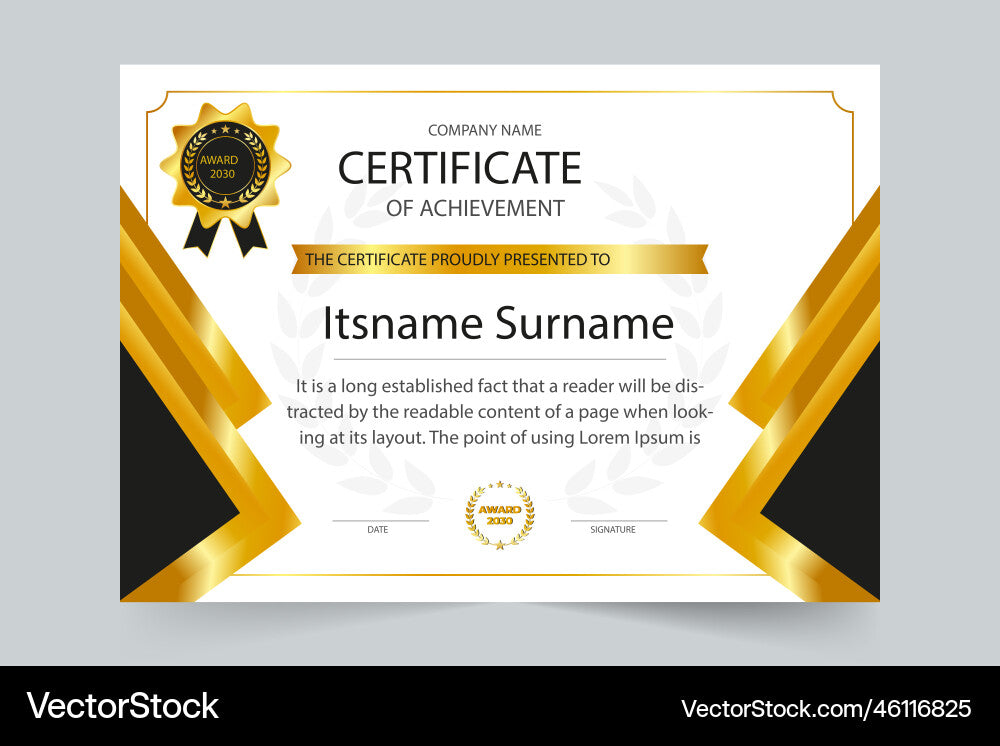 CERTIFICATE 250GSM